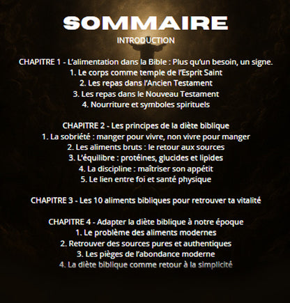 Ebook - Comprendre la diet biblique